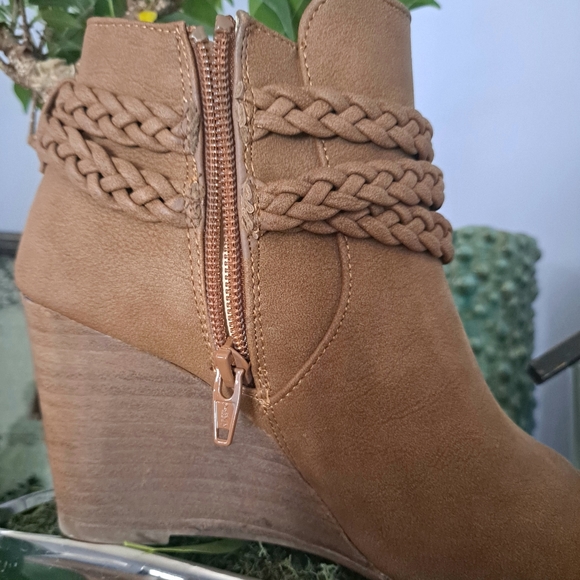 Wedge Open Toe Ankle Boot - Picture 2 of 4